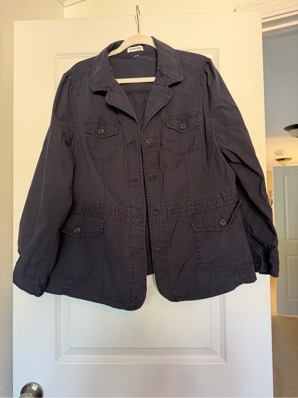 Women's Casual Utility Jacket - Dark Navy